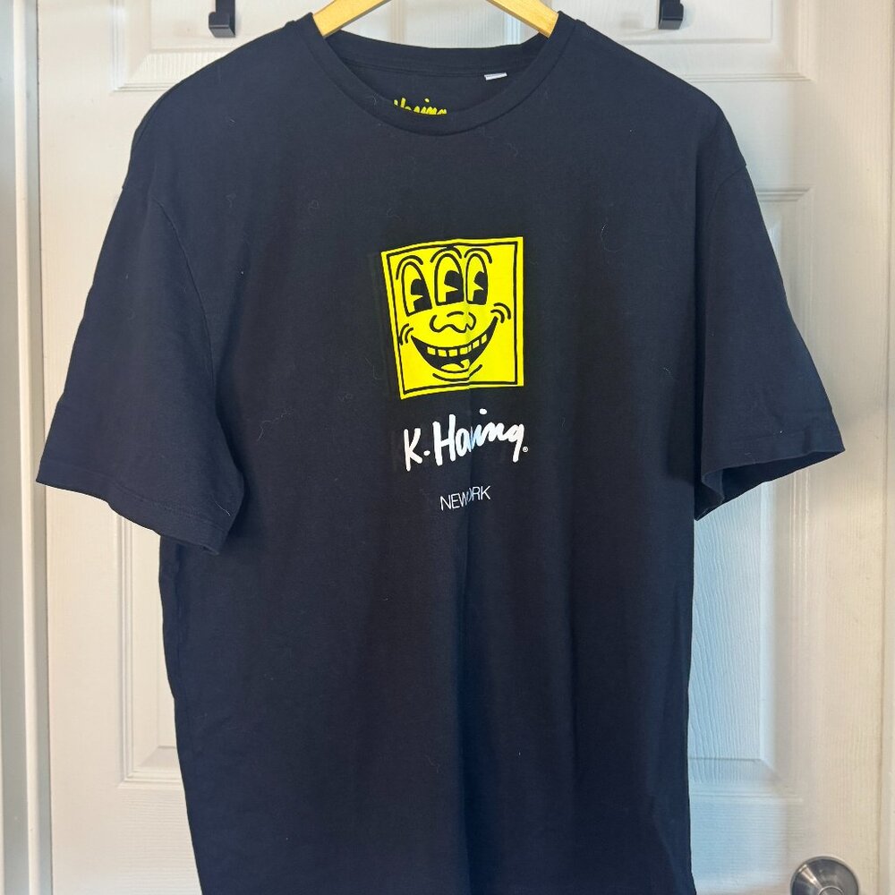 Keith Haring x JACK & JONES Graphic Tee – “New York” – Black & Yellow – Men’s XL - Picture 2 of 4
